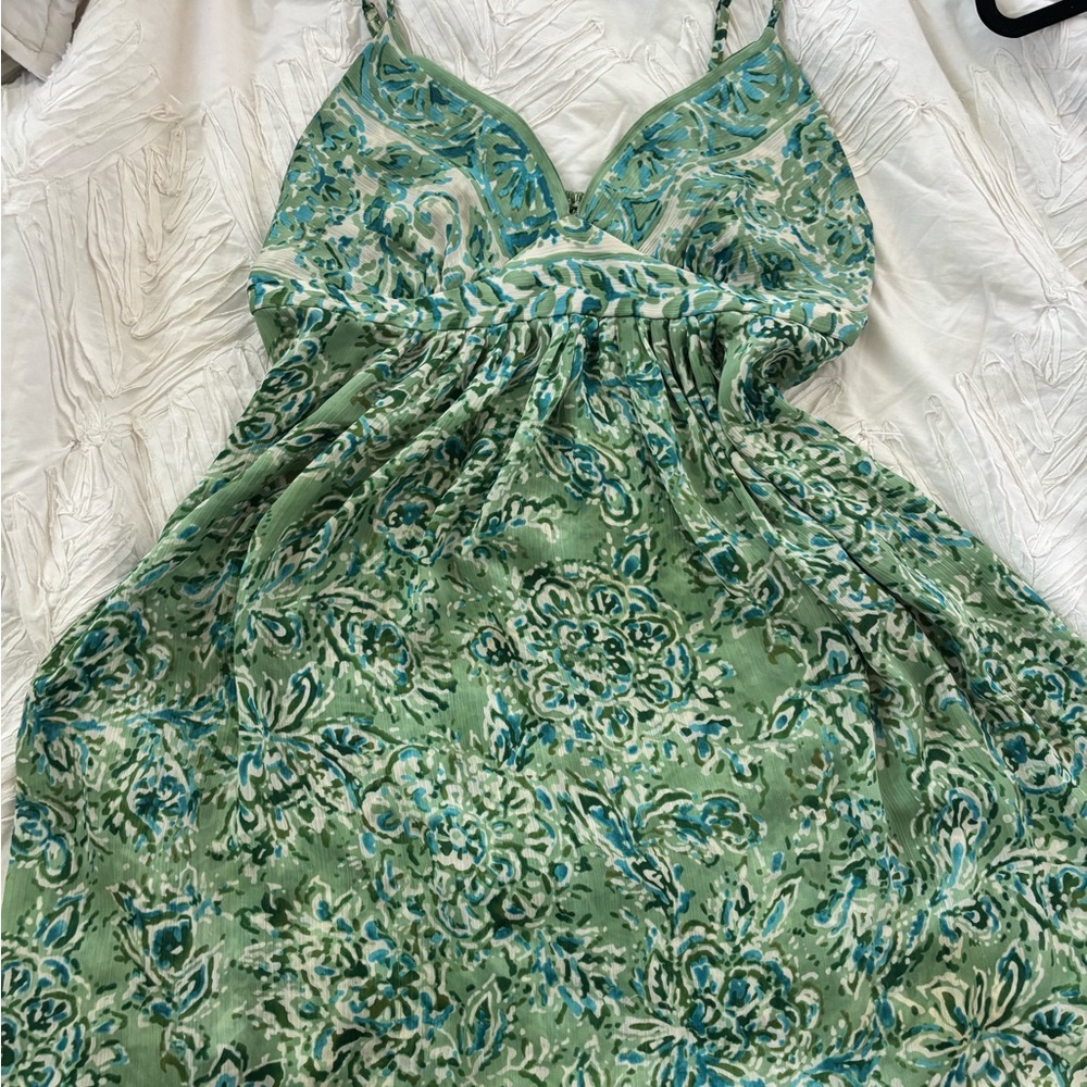 Oscar de la Renta Green Sundress
